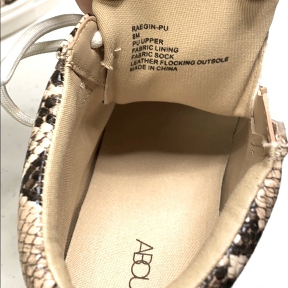 Abound Lace up Snake Sneaker Boots - Picture 10 of 10